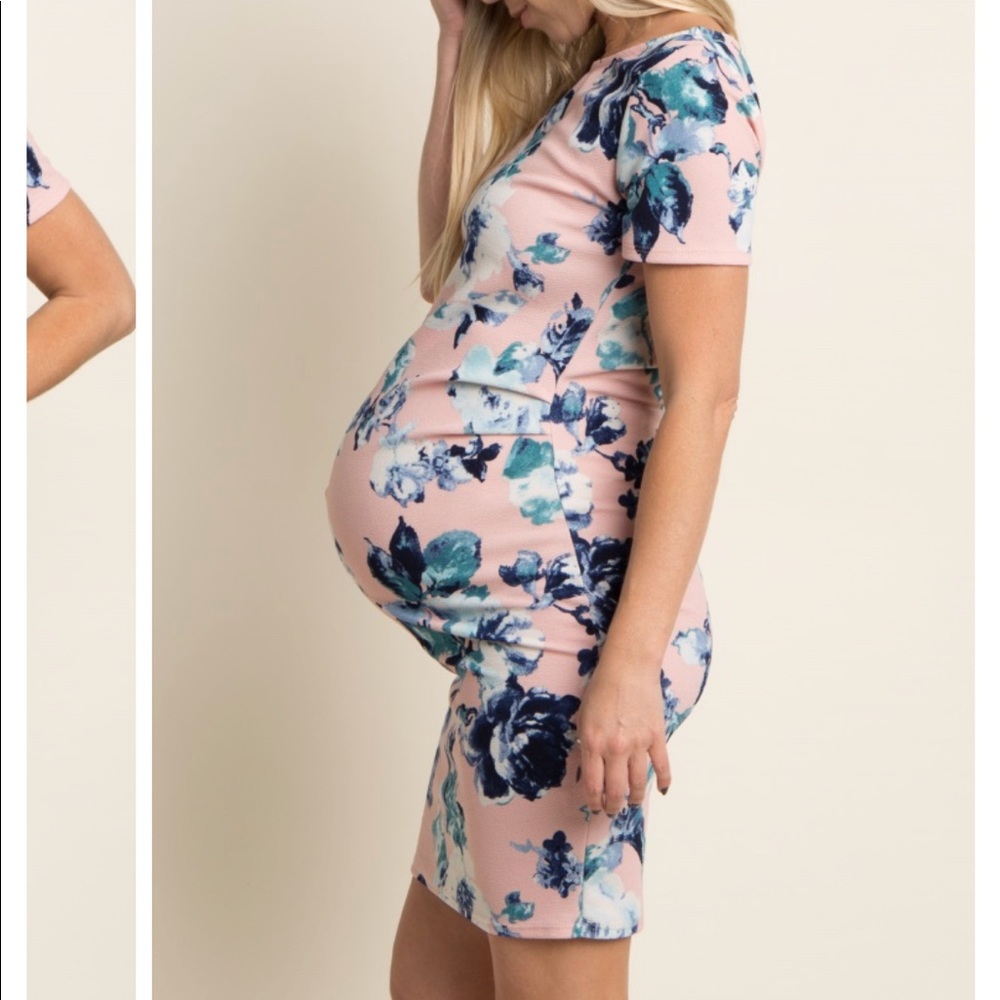 Pink and blue Pink Blush maternity dress